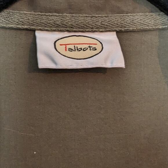 Talbots Olive Green Lightweight Utility Tunic - Picture 7 of 8